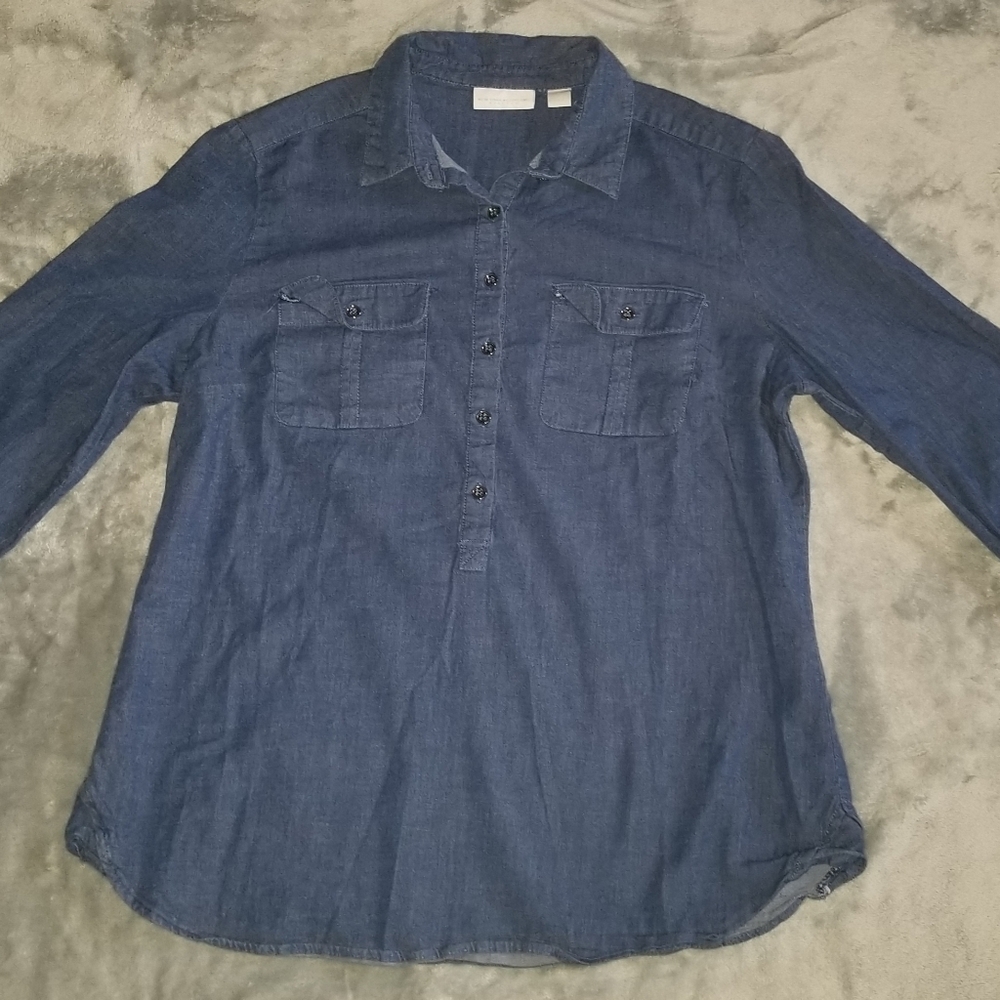 Denim blouse